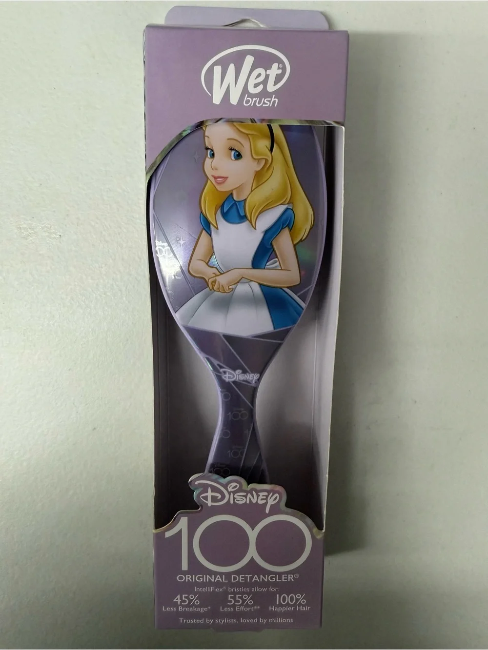 Disney 100 Limited Edition Alice in Wonderland Wet Brush with Holographic